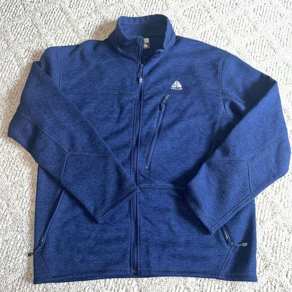 Nike ACG Men's Full-Zip Navy Blie Jacket/sweatshirt Zip Pockets Size XL - Picture 1 of 8